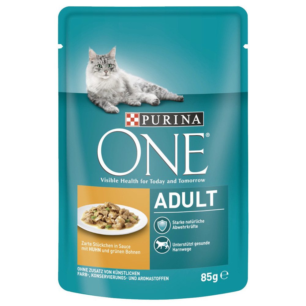 Purina ONE Adult mit Huhn & grünen Bohnen 85 g