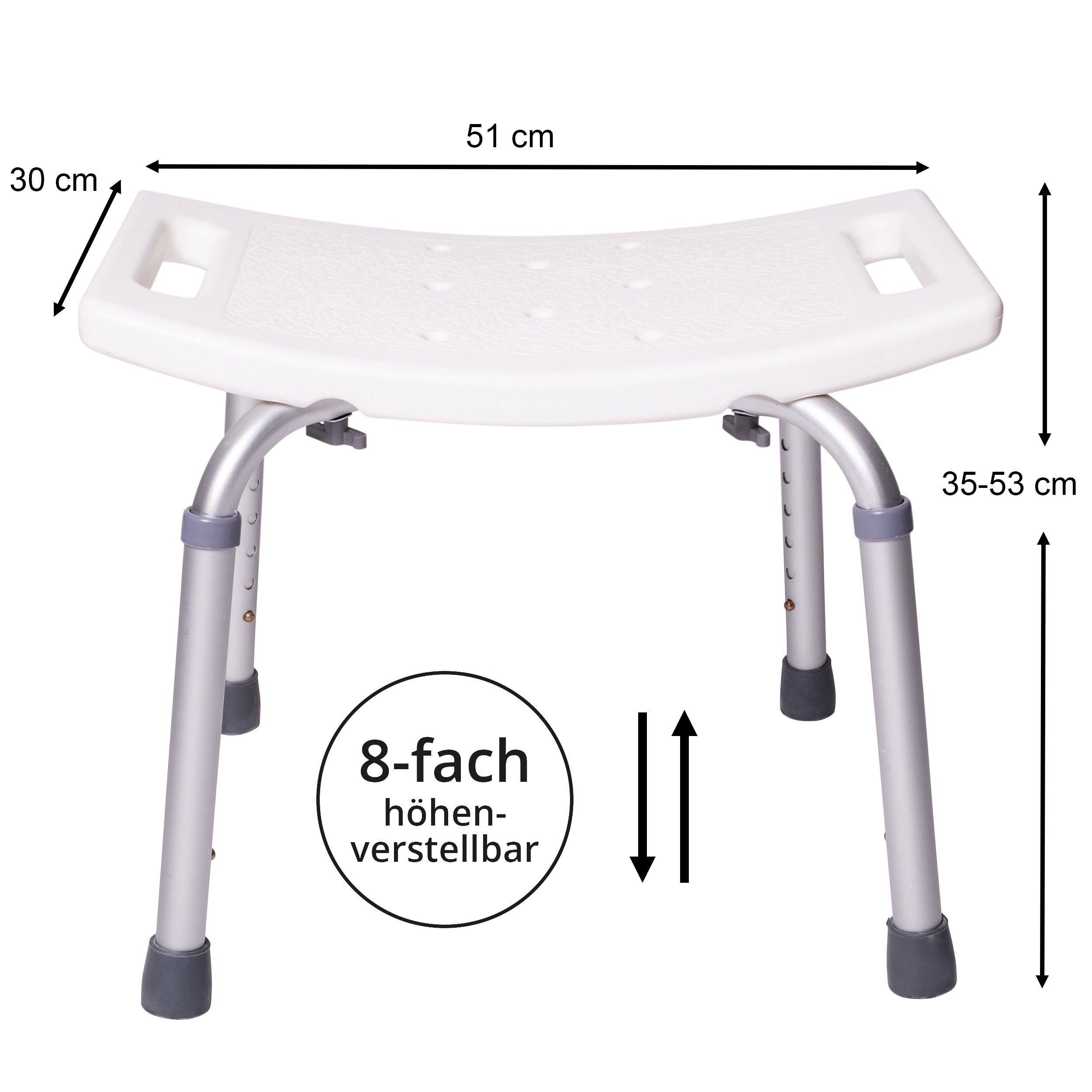 ONVAYA Dusch- und Badhocker, Duschsitz, Duschhocker, Duschstuhl