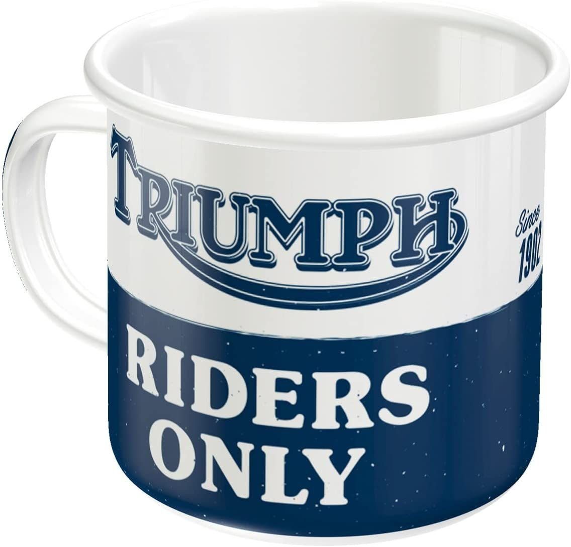 Nostalgic-Art Tasse Emaille-Becher - Triumph - Triumph Riders Only