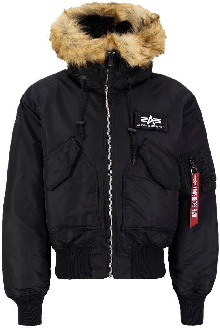 Alpha Industries Bomberjacke 45P Custom black/reflective Hooded