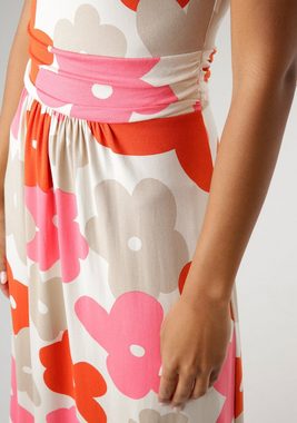 Aniston SELECTED Sommerkleid mit grafischem Blumendruck - Jedes Teil ein Unikat - NEUE KOLLEKTION