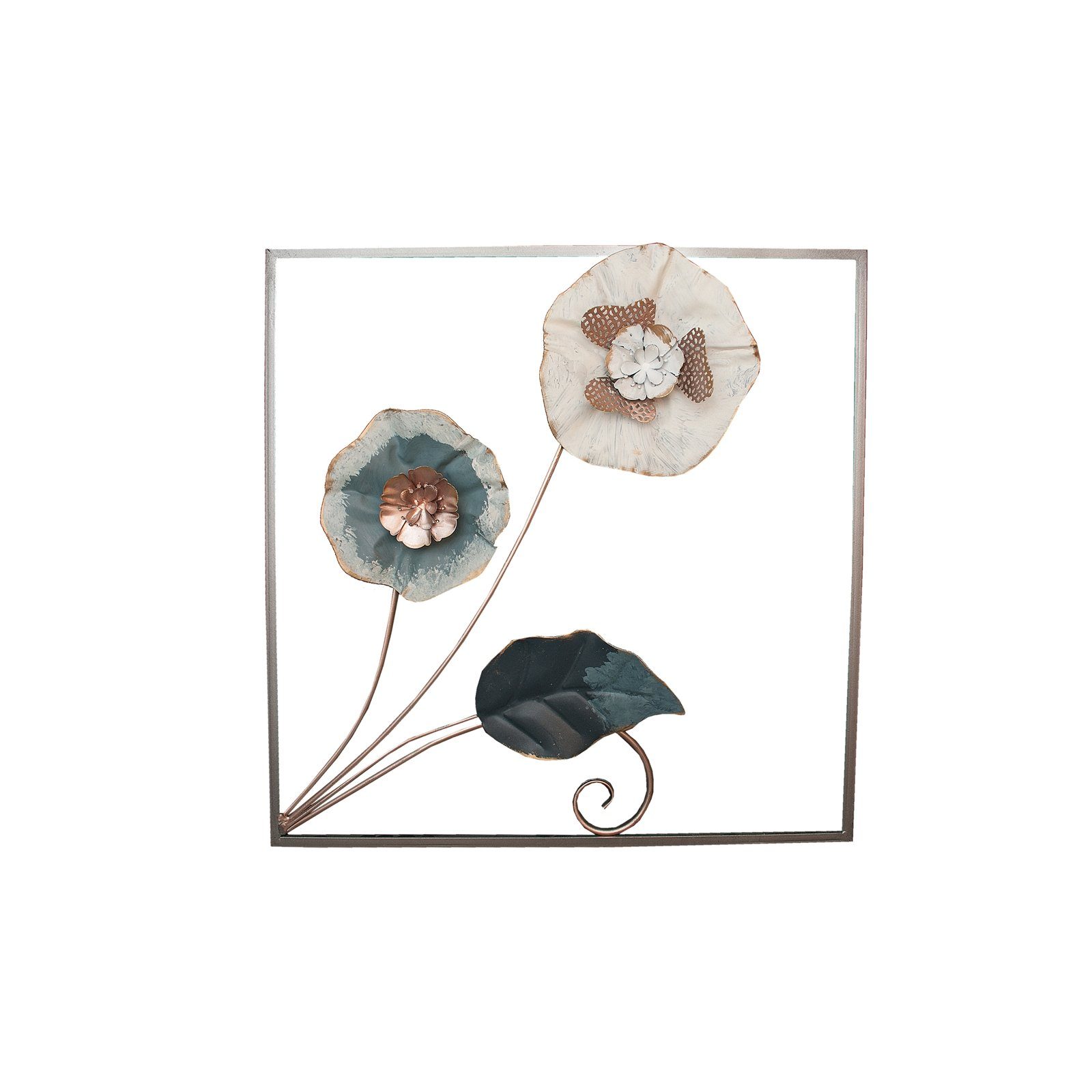 NTK-Collection Wandbild Wandkunst aus Metall Blume, günstig online kaufen