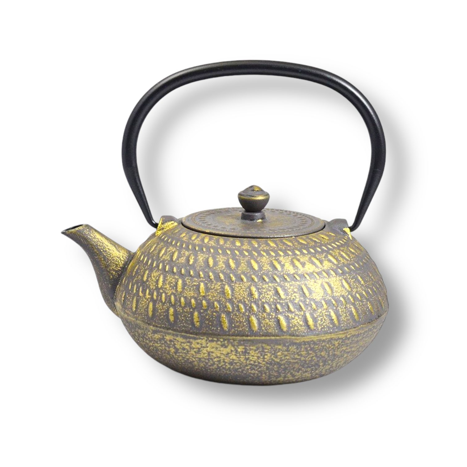 JA-UNENDLICH Teekanne Stripe, 1.0 l, aus Gusseisen handgefertigt im Sandgussverfahren, innen emailliert