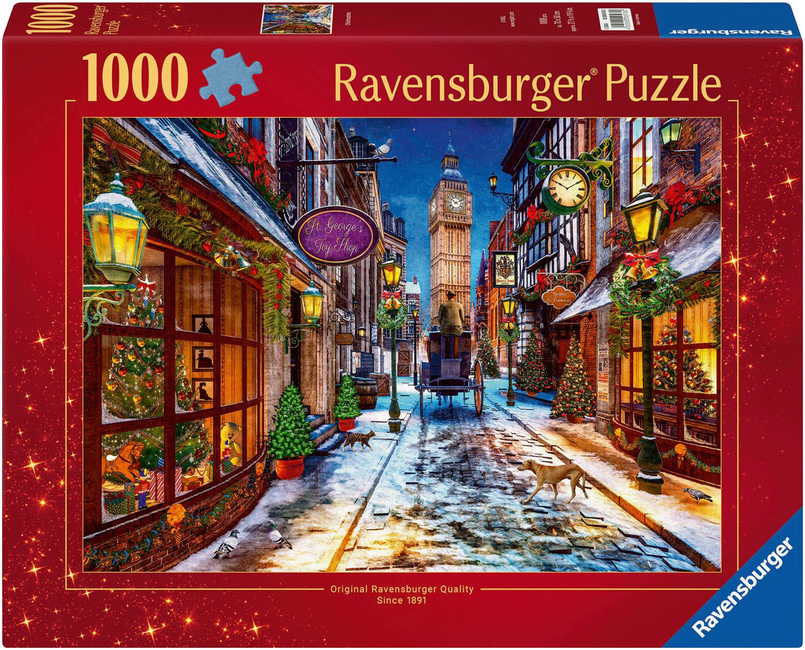 Ravensburger Puzzle Weihnachtszeit, 1000 Puzzleteile, Made in Germany günstig online kaufen