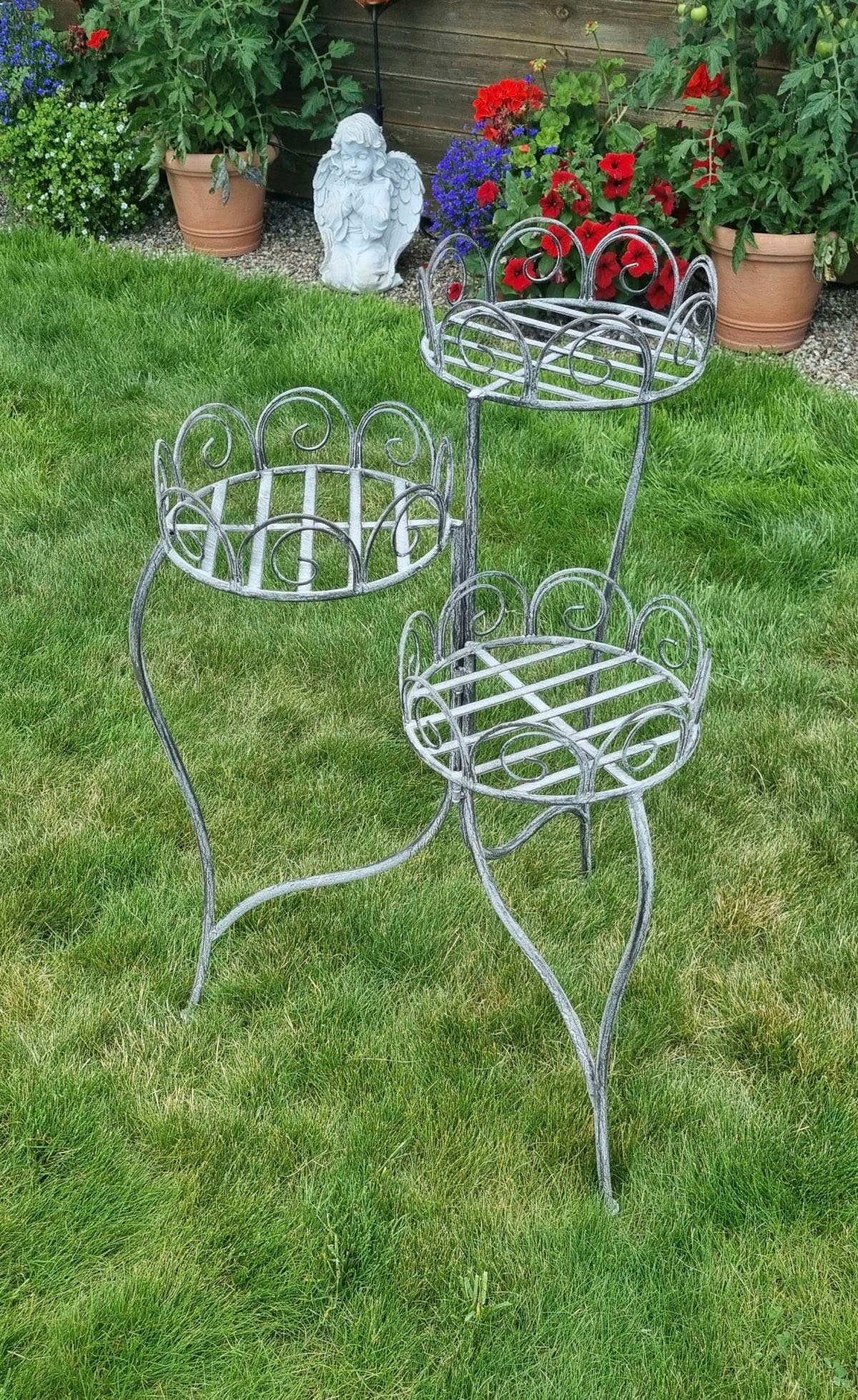 Ambiente Haus Blumenhocker Blumenständer in grau (H) 70cm (1 St)