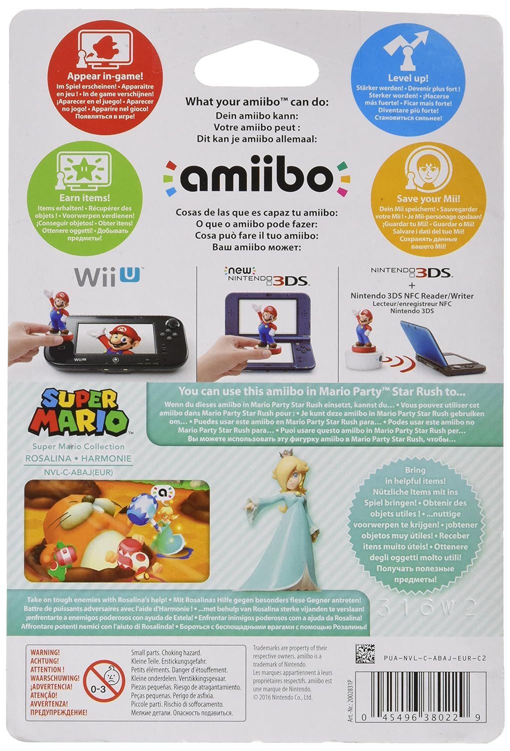 Nintendo Sammelfigur amiibo Rosalina (Harmonie) Super Mario Collection (amiibo Figur, 1 St., digitale Inhalte), NFC Funktion