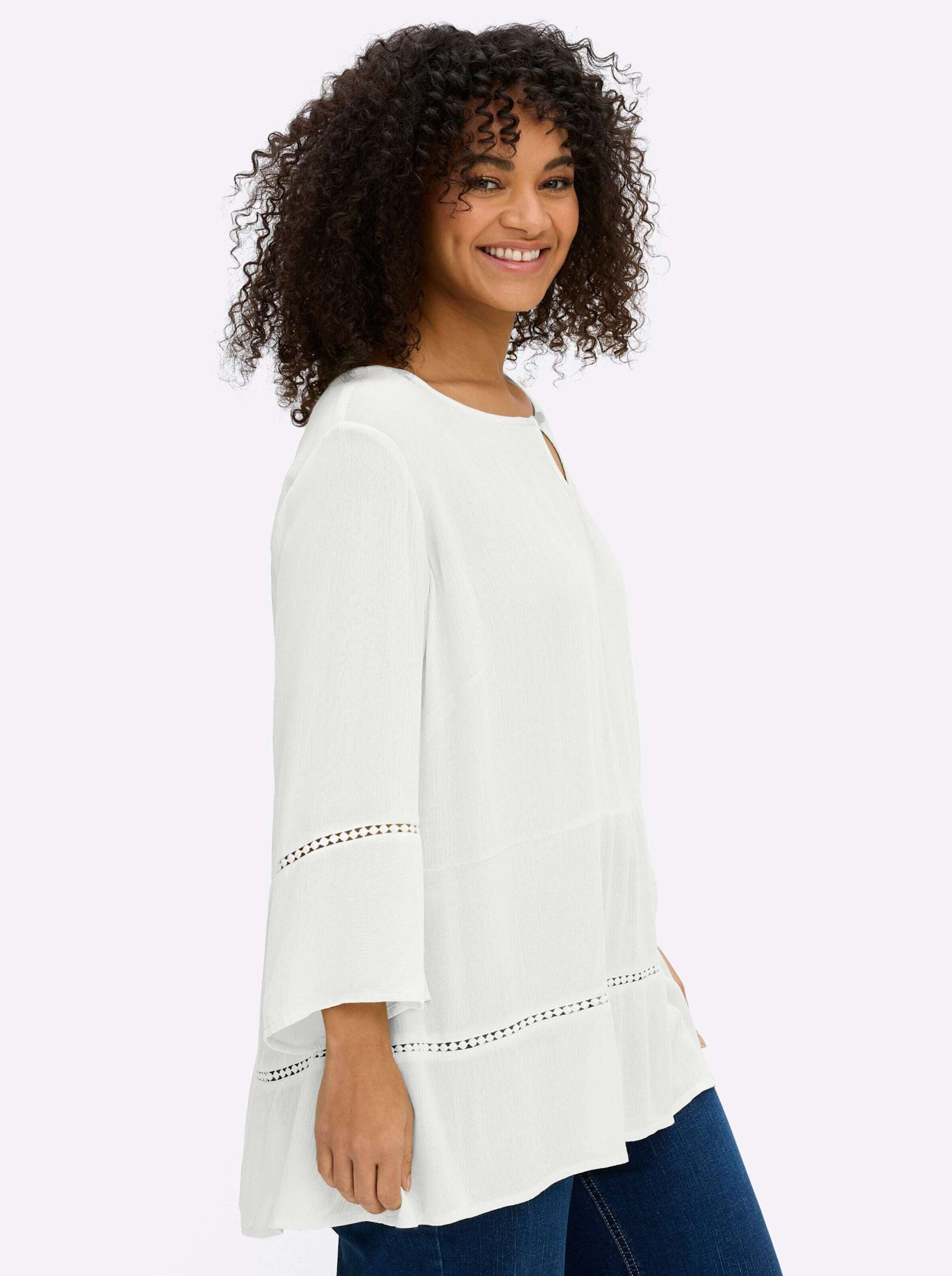 Sheego Klassische Bluse 3/4-Arm-Bluse 3/4-Arm