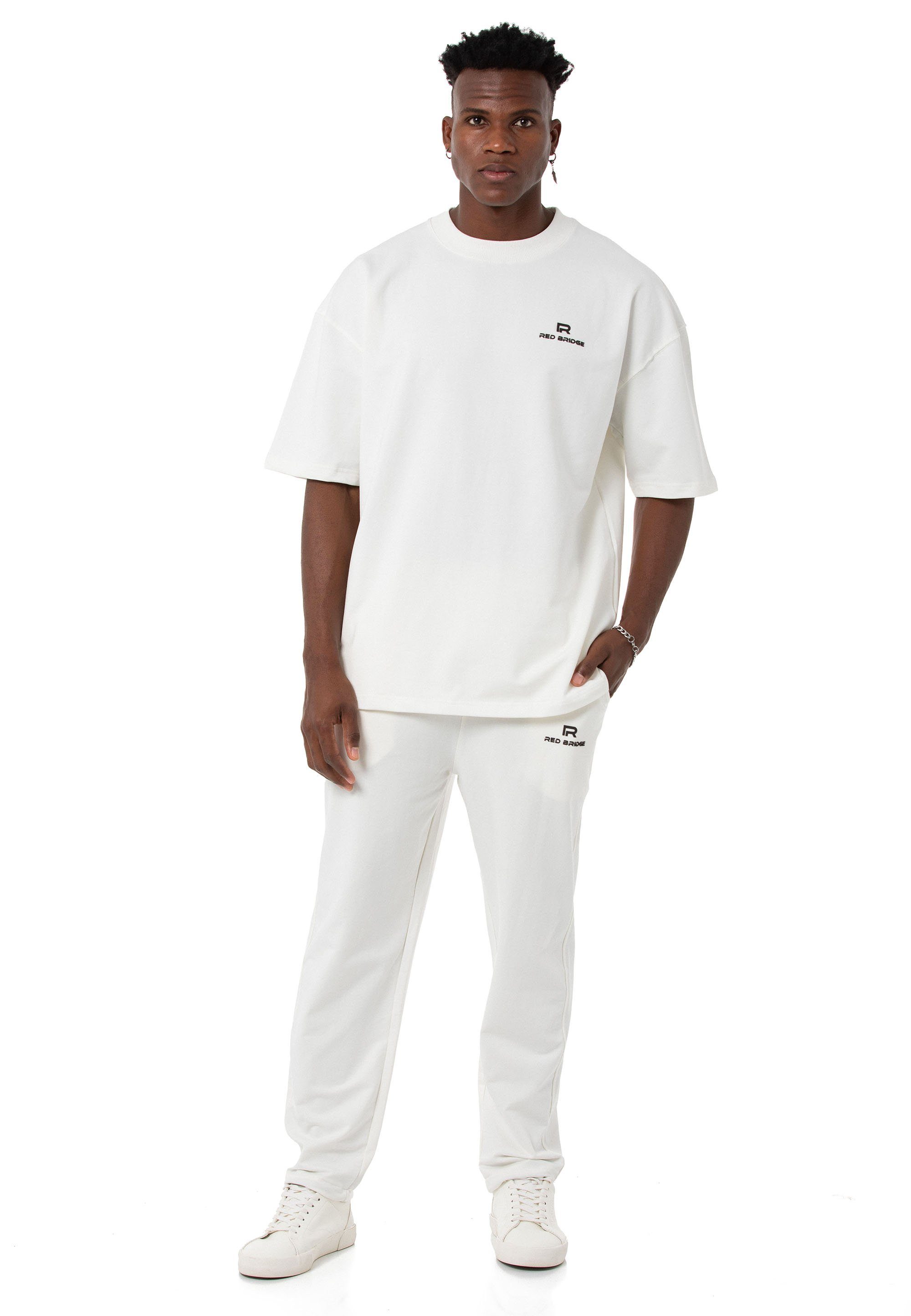 RedBridge Jogginganzug - Oversized-Sweatset - Zweiteiler mit T-Shirt & Hose (Set, 2-tlg)