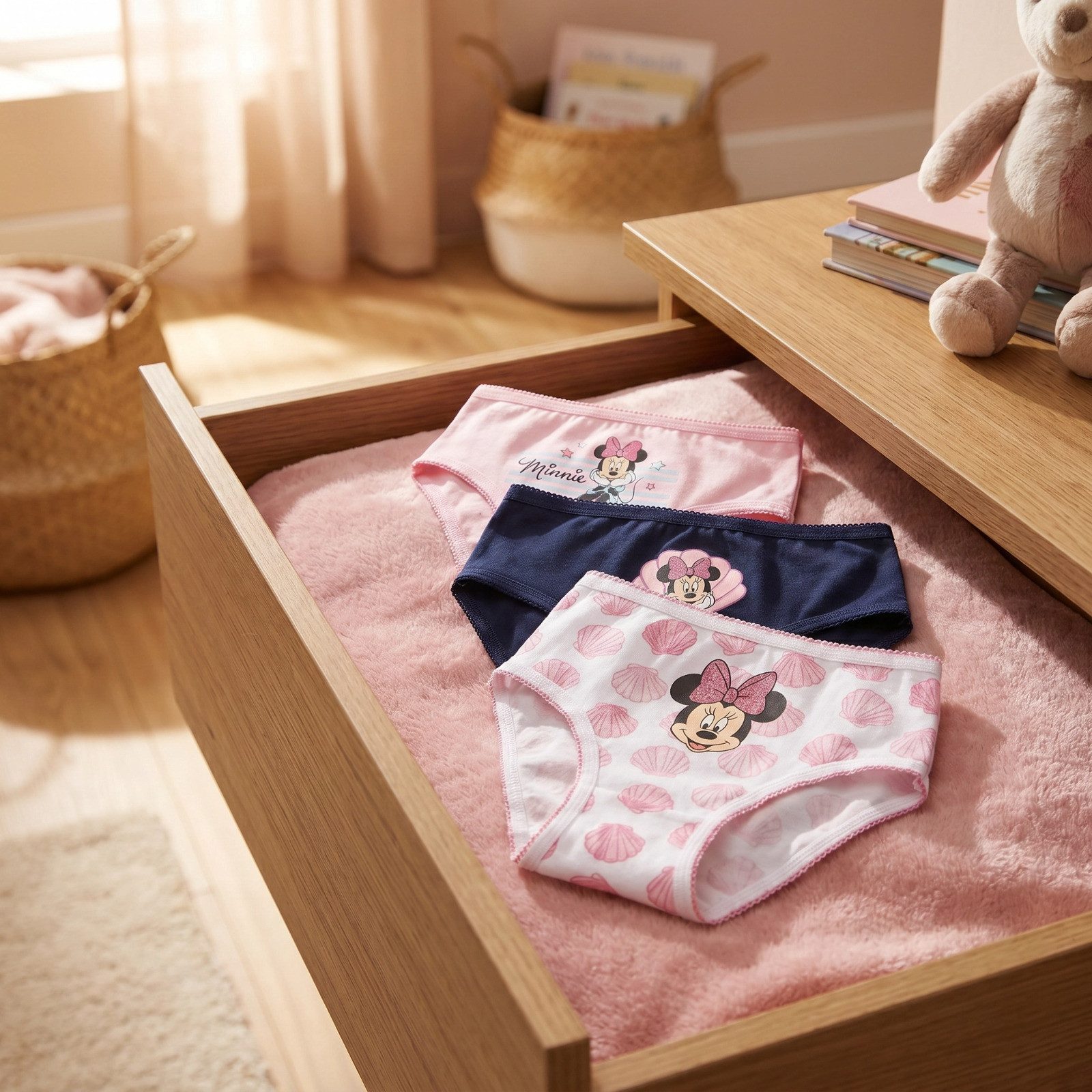 Disney Slip Disney Minnie Maus 3er Pack Slips Kinder Mädchen Unterwäsche (Packung, 3-St) – Bild 5 von 5