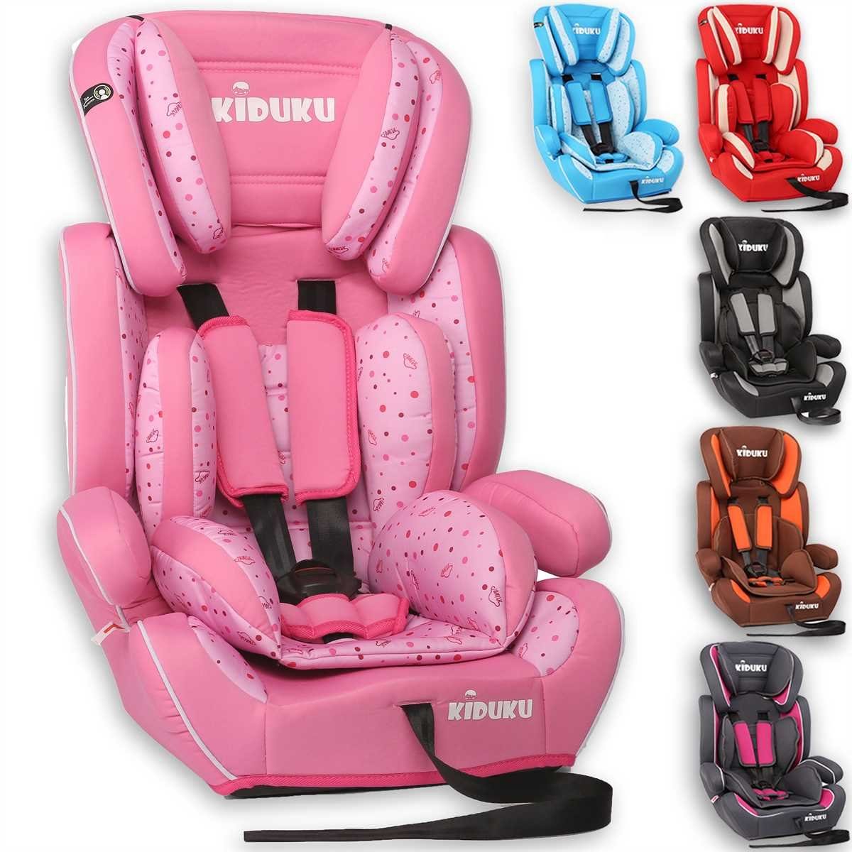 KIDUKU Autokindersitz Kindersitz 9-36 kg (1-12 Jahre), Autositz ECE R44/04, Kinderautositz Gruppe 1/2/3