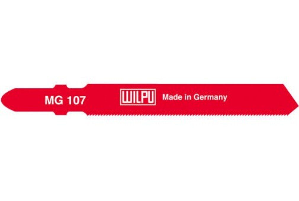 Wilpu Sägeblatt WILPU Stichsägeblatt MG 107 mit Einnockenschaft- / T-Schaft, 5 Stück