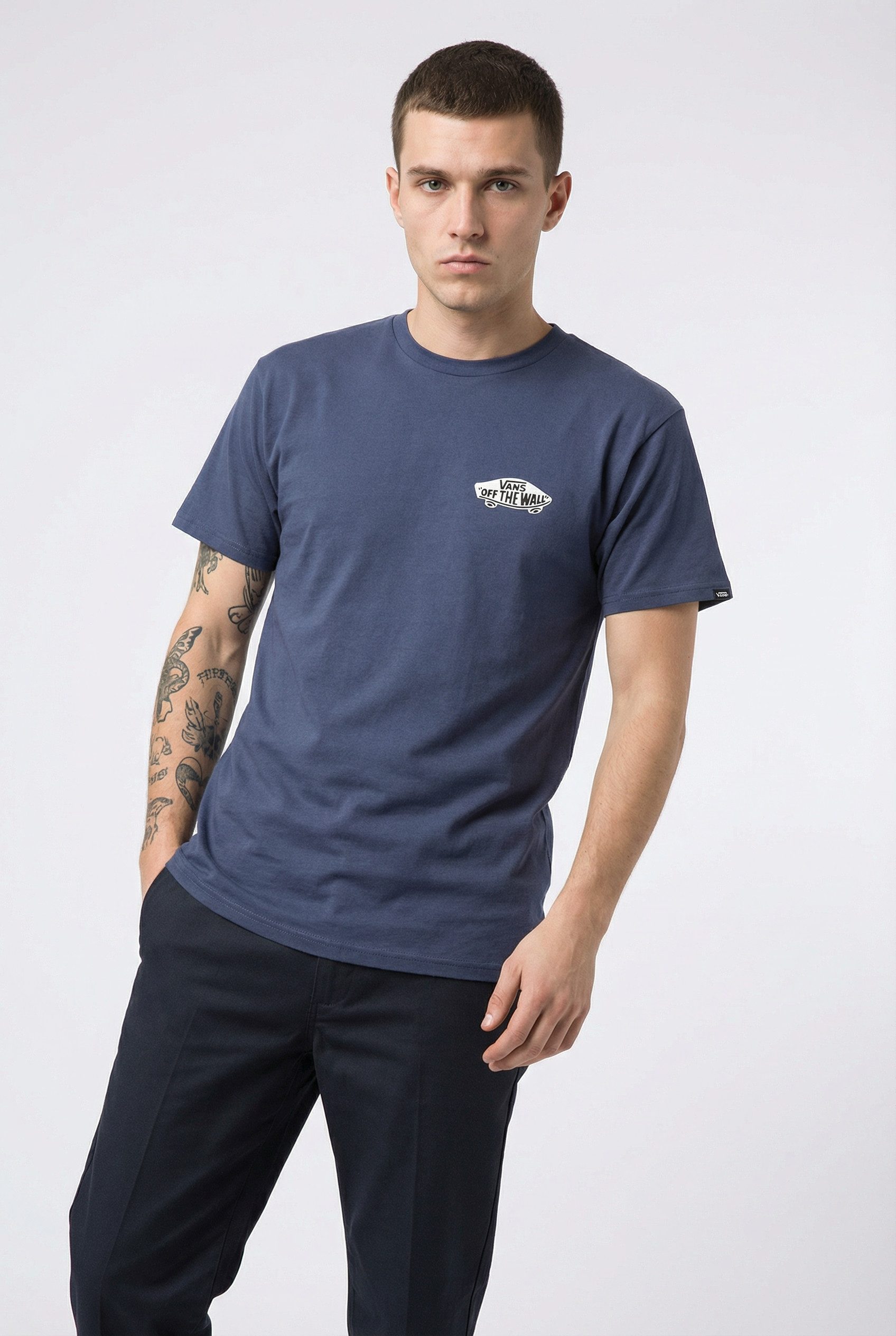 Vans T-Shirt DOUBLE STANDARD SS TEE sportlicher Stil, ohne Verschluss, Rundhalsausschnitt