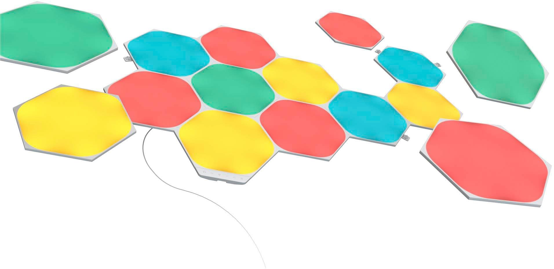 nanoleaf LED Panel Hexagons, Dimmfunktion, LED fest integriert, Farbwechsler
