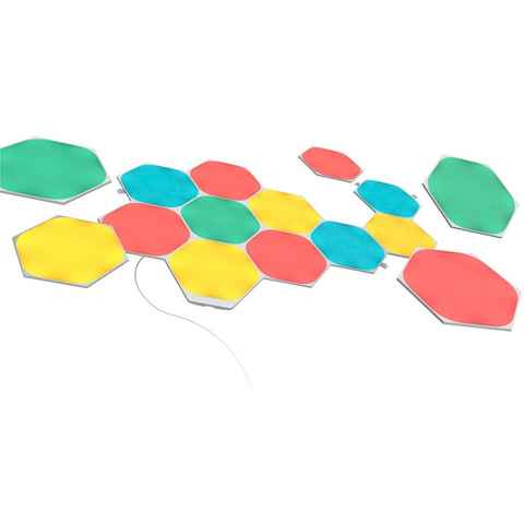 nanoleaf LED Panel Hexagons, Dimmfunktion, LED fest integriert, Farbwechsler
