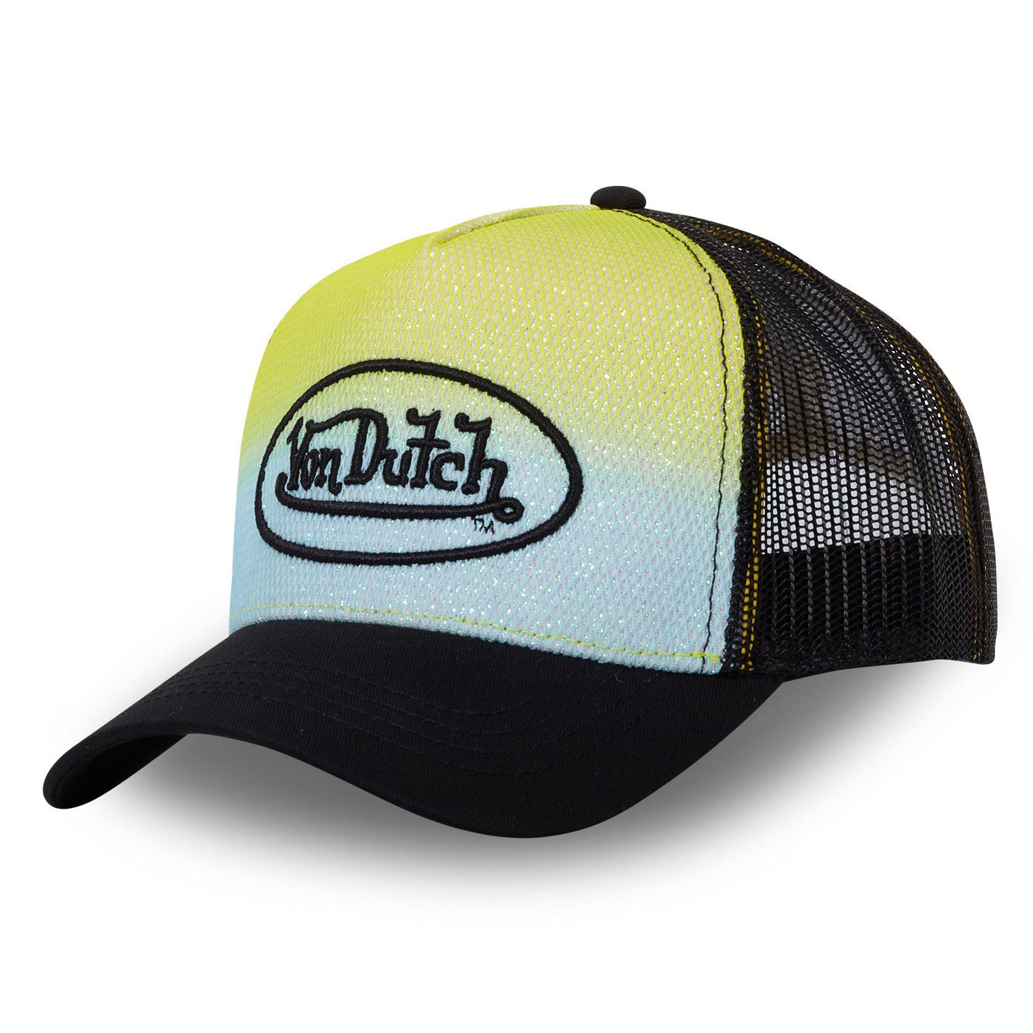Trucker Cap Von Dutch Originals Trucker Cap JUNIOR MESH Logo-Patch Yellow/Black