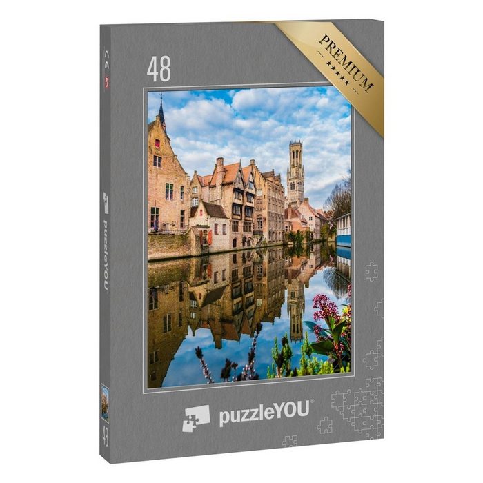 puzzleYOU Puzzle Mittelalterliche Gebäude in Brügge Belgien 48 Puzzleteile puzzleYOU-Kollektionen Belgien