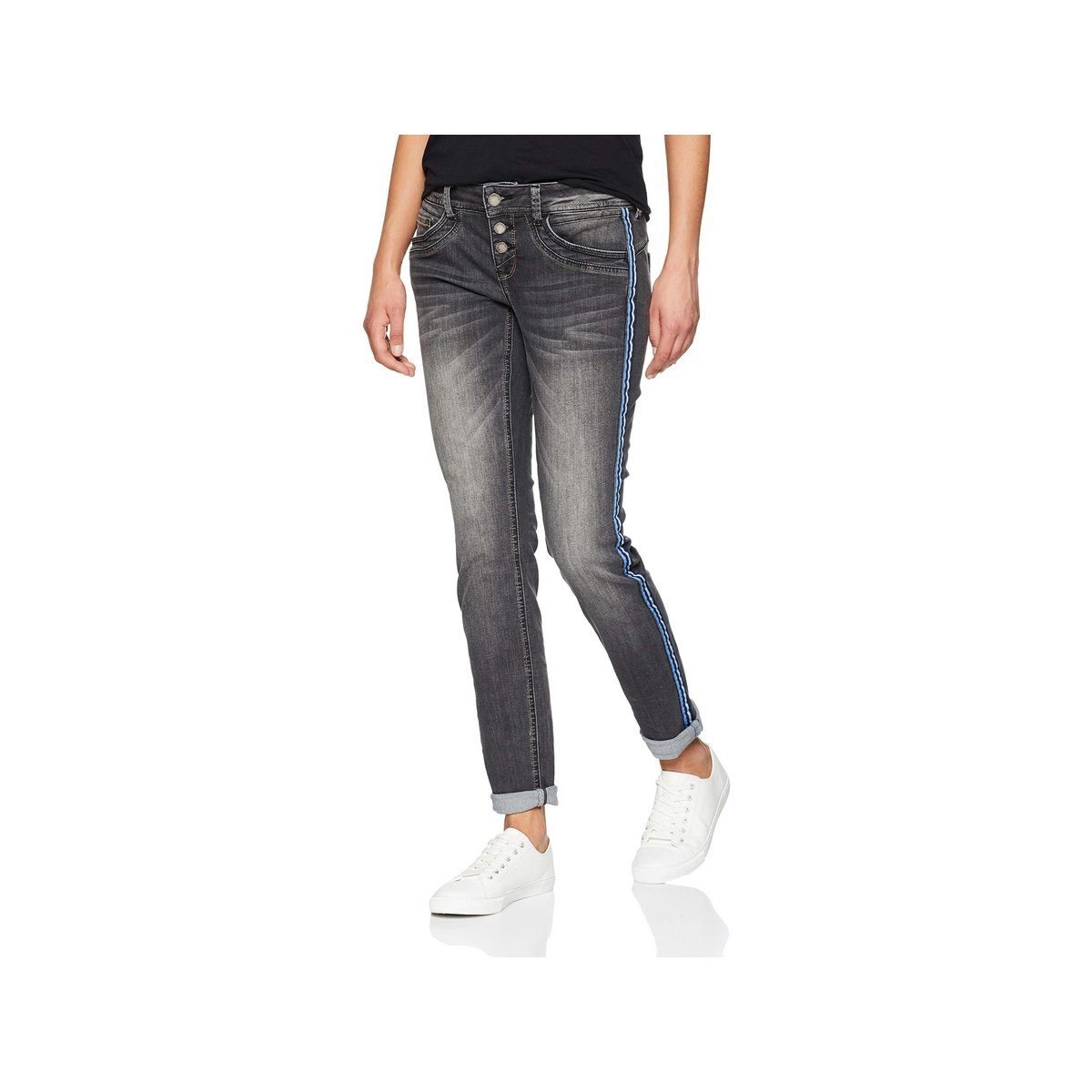 STREET ONE 5-Pocket-Jeans blau regular (1-tlg)