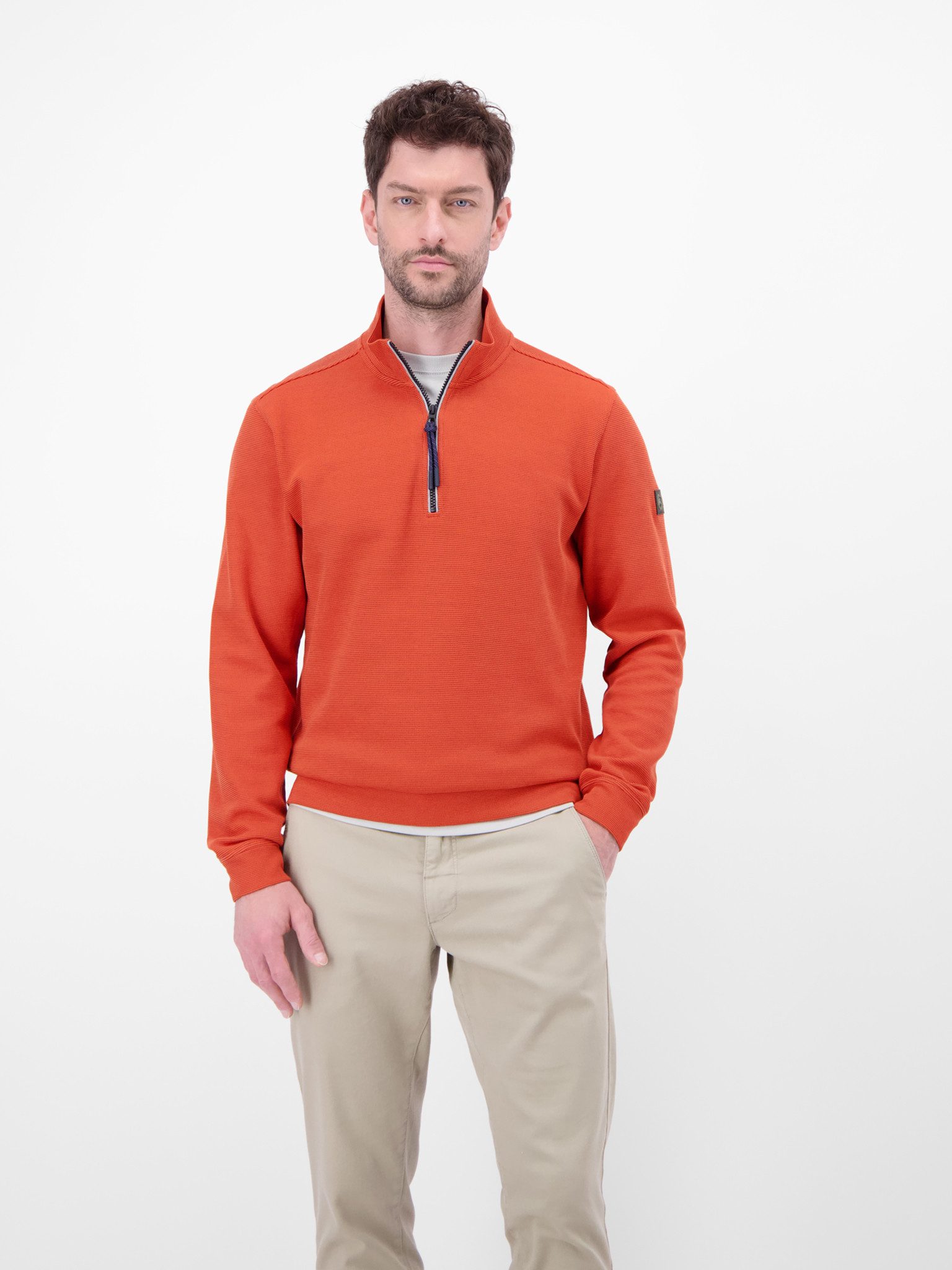LERROS Sweater SELA mit Troyer-Reißverschluss