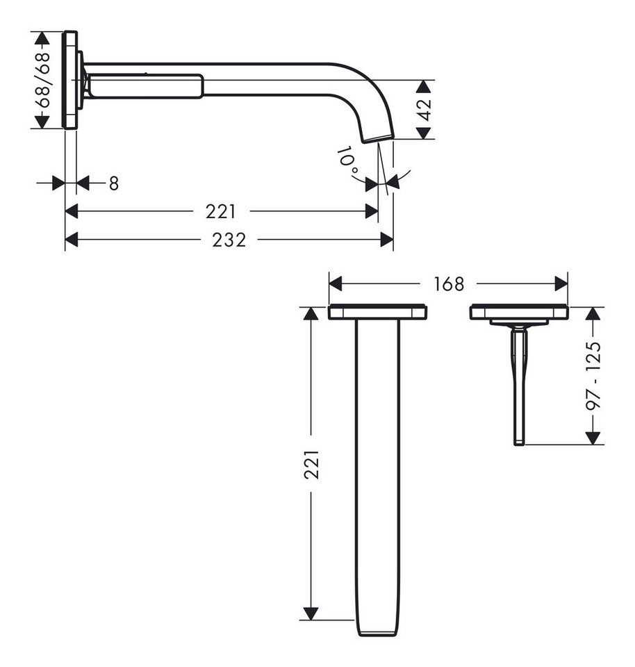 Thumbnail - hansgrohe Unterputzarmatur Axor Citterio E Waschtischmischer Unterputz
