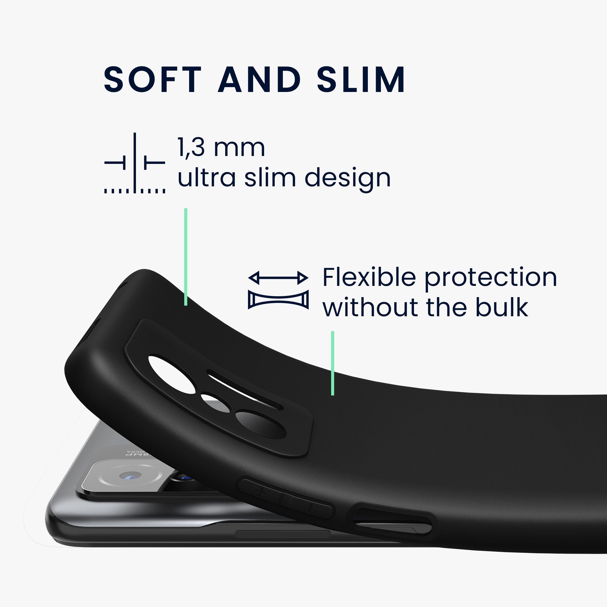 kwmobile Handyhülle Hülle für Xiaomi 11T / 11T Pro, Hülle Silikon - Soft Handyhülle - Handy Case Cover