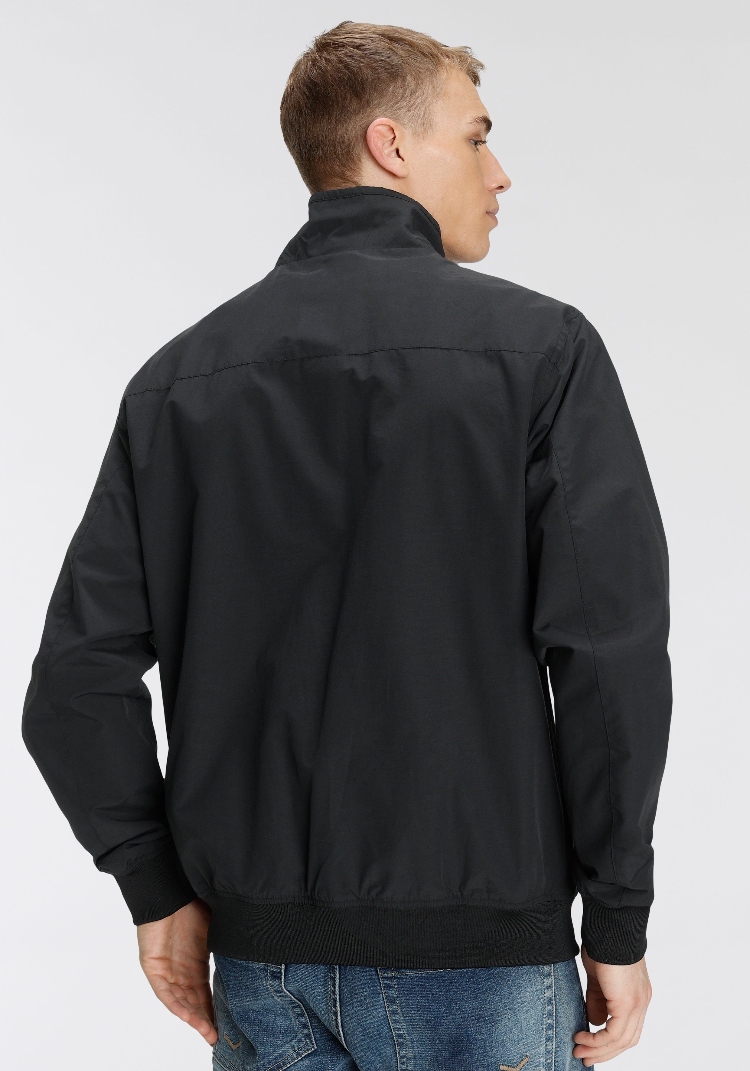 ALPENBLITZ Blouson Brügge mit feinen Kontrastendetails schwarz