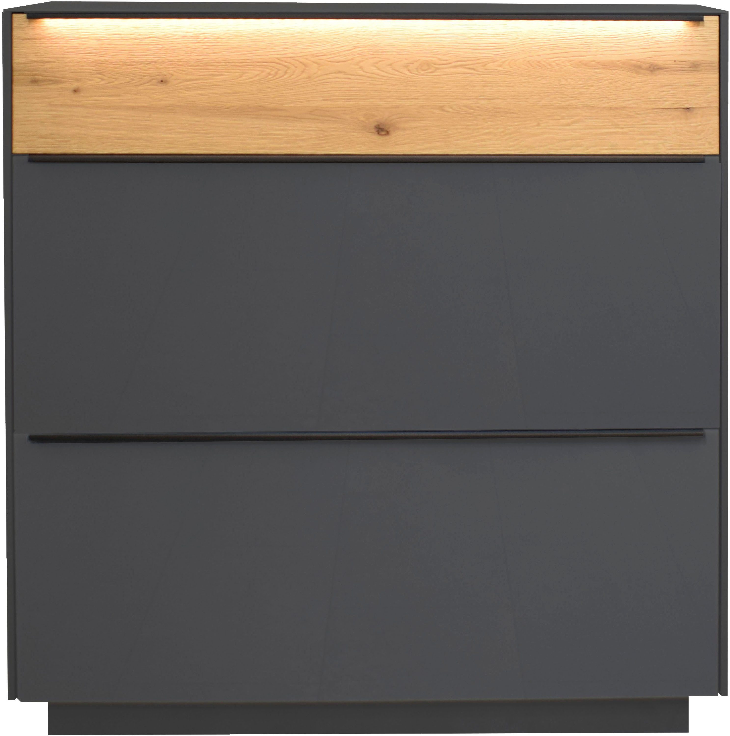 Mäusbacher Schuhschrank Nova Garderobe inkl. Metallschuhkörbe und Griffbeleuchtung BHT 107 x 110 x 32 cm – Bild 3 von 5