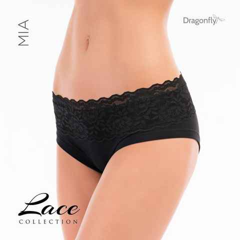 Dragonfly Panty Dragonfly Shorts Mia Lace Black M (1-St) Pole Dance Bekleidung