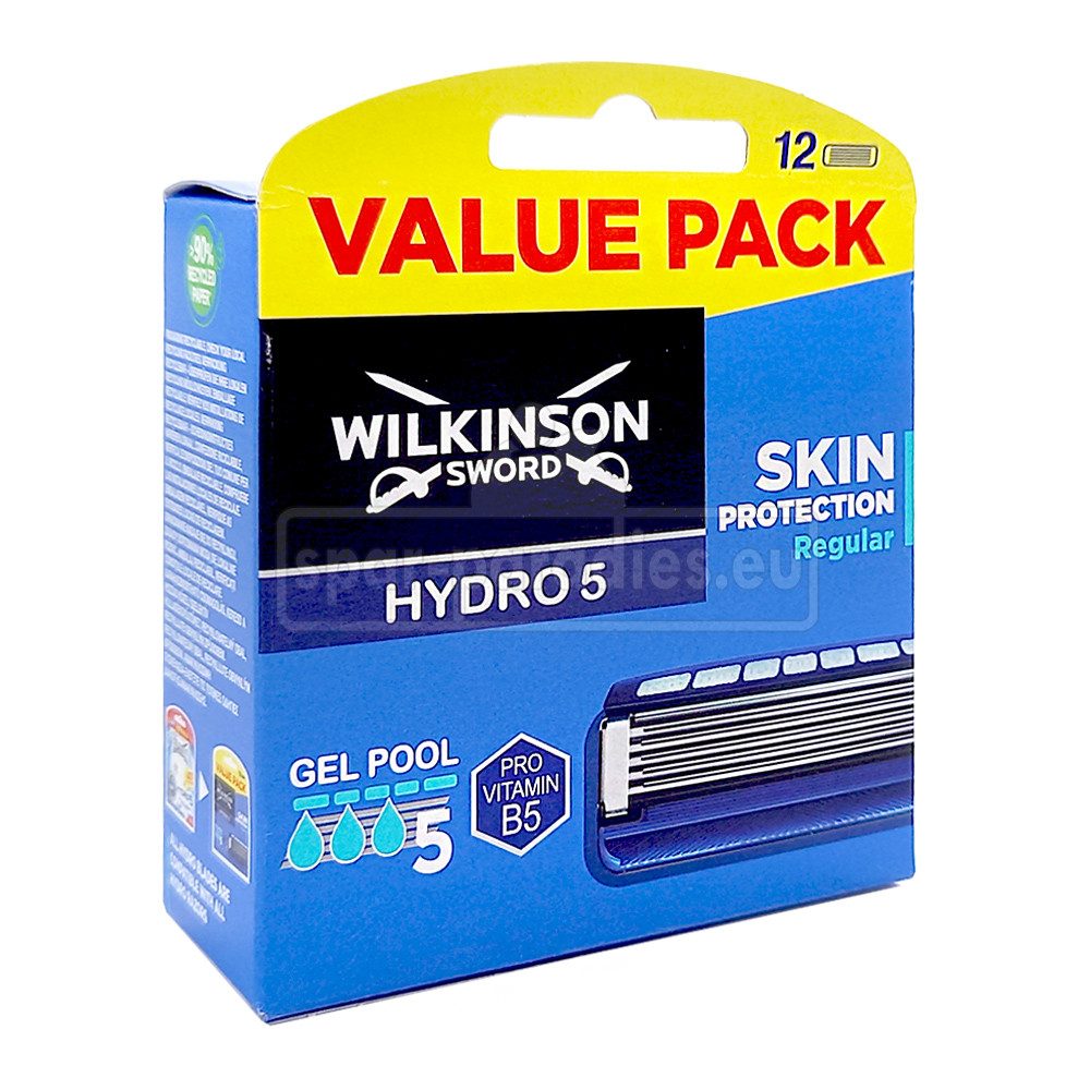 Wilkinson Леза для бритви Wilkinson Hydro 5 Skin Protection Regular Леза для бритви, 12er Pack
