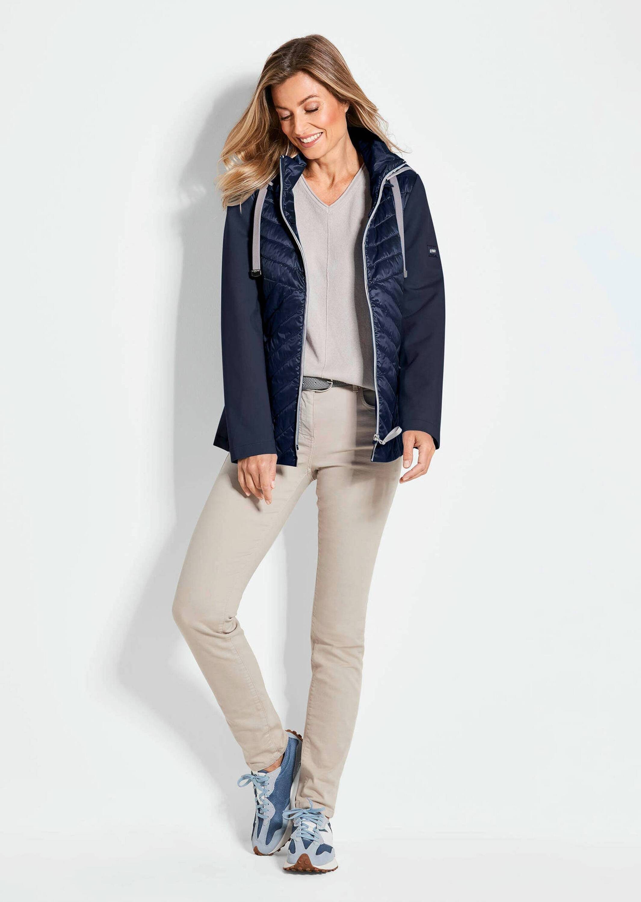 GOLDNER Outdoorjacke Steppjacke mit abnehmbarer Kapuze Modische Outdoorjack günstig online kaufen