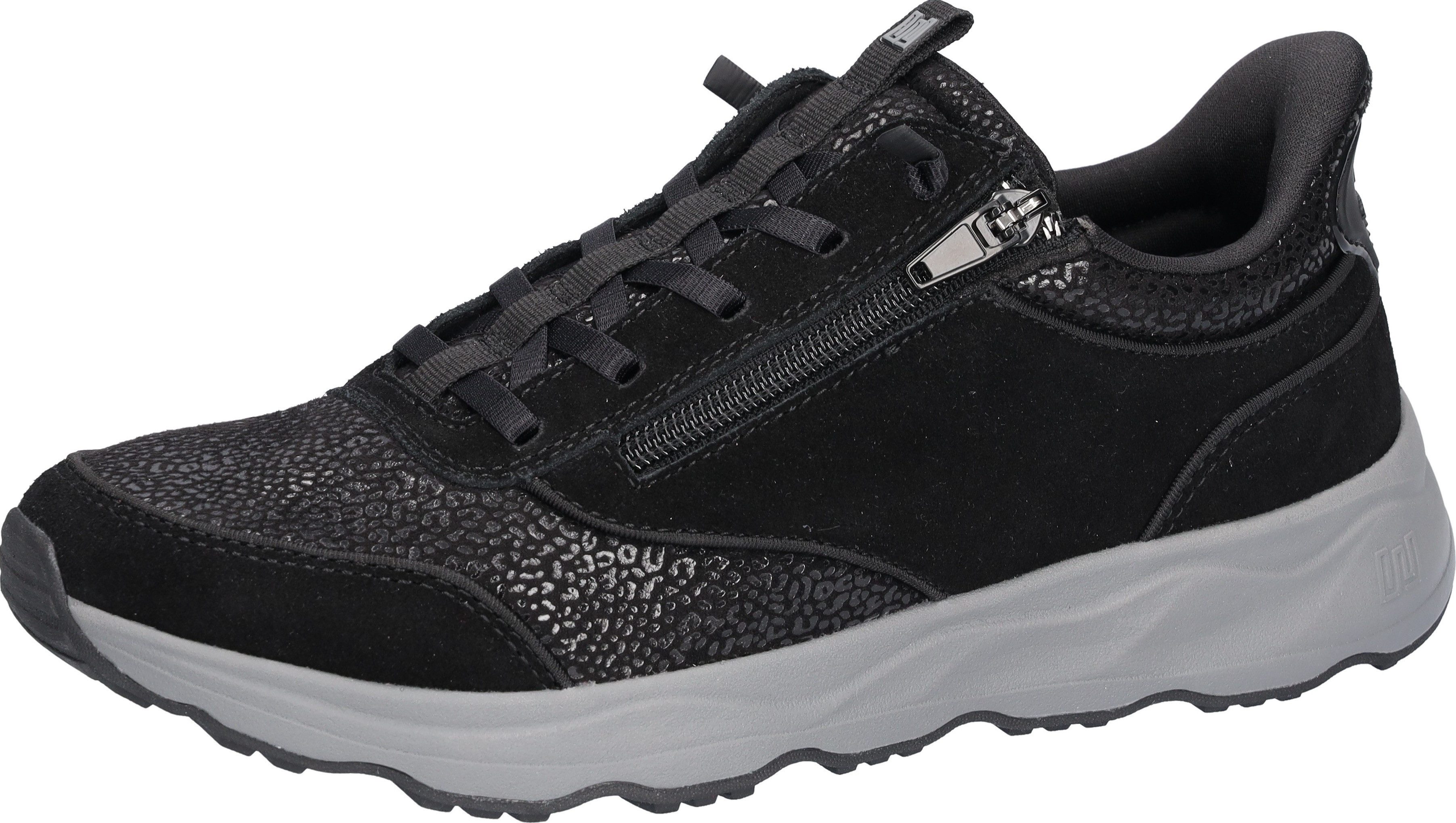 Waldläufer H-Tessi-Soft Slip-On Sneaker Sneaker mit Reißverschluss, Metallic-Akzente, H-Weite