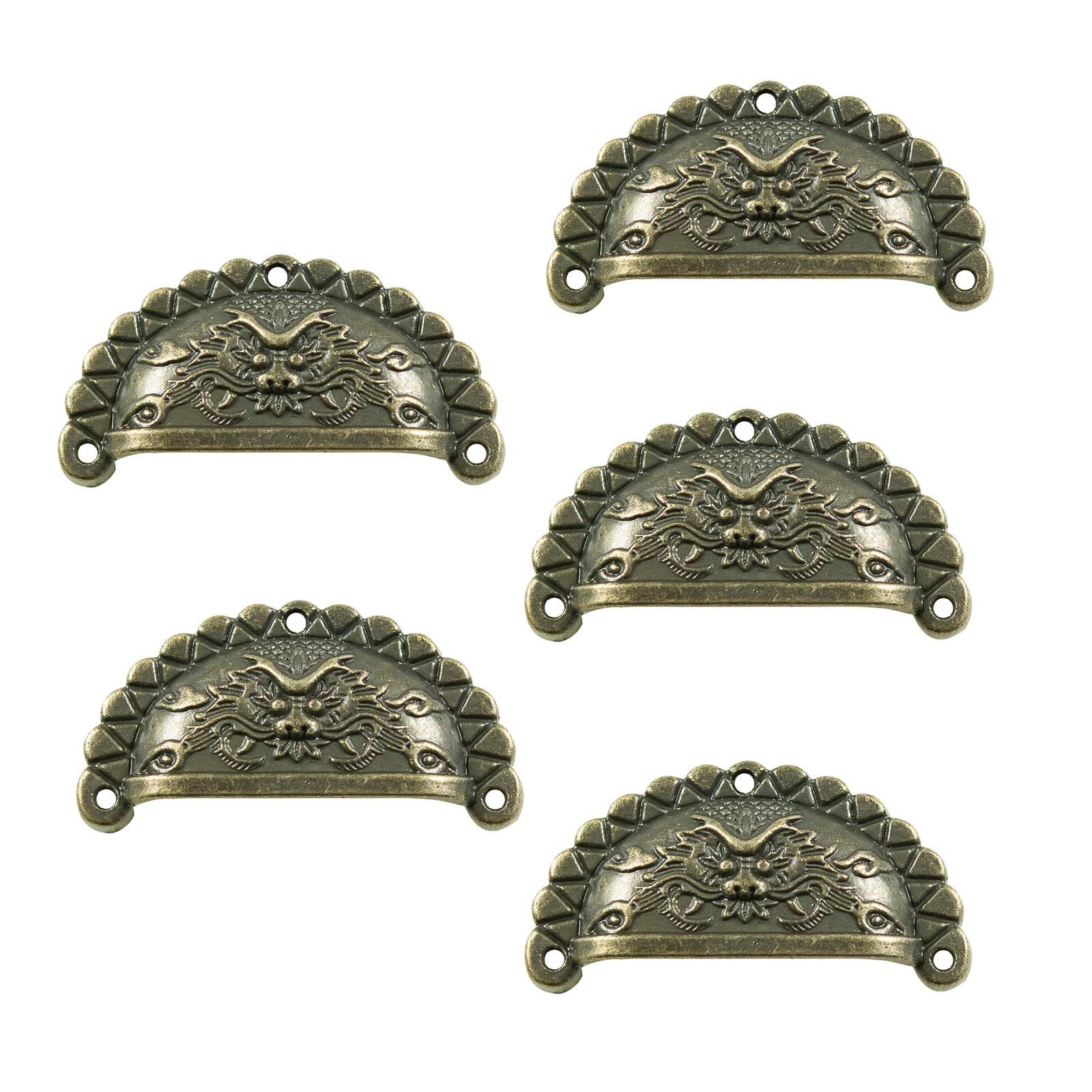 maDDma Muschelgriff 5 Muschelgriff antik bronze Dragon-Design, M - antikbronze
