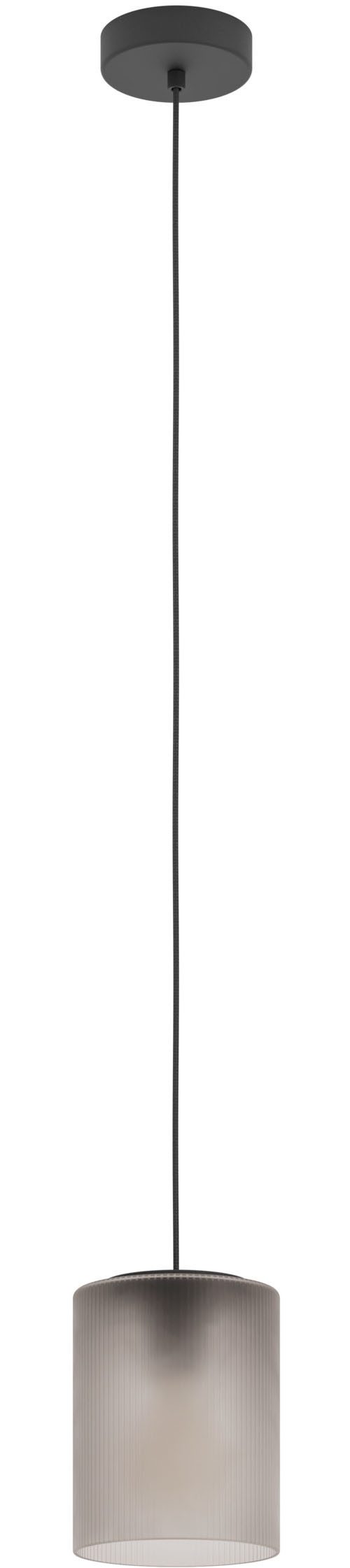 EGLO Hängeleuchte COLOMERA Pendellampe - Stahl - E27 - 1X40W - IP20, ohne Leuchtmittel, Hängelampe, Deckenlampe, Wohnzimmer, Esszimmer, H110 x Ø15 cm