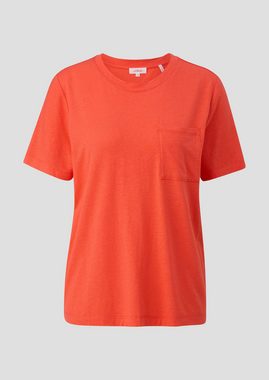 s.Oliver Kurzarmshirt T-Shirt mit Brusttasche