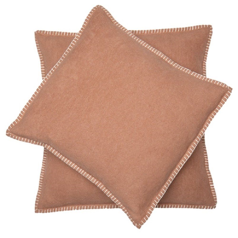 DAVID FUSSENEGGER Kissenbezug Kissenhülle Sylt 'Uni', Flanell günstig online kaufen