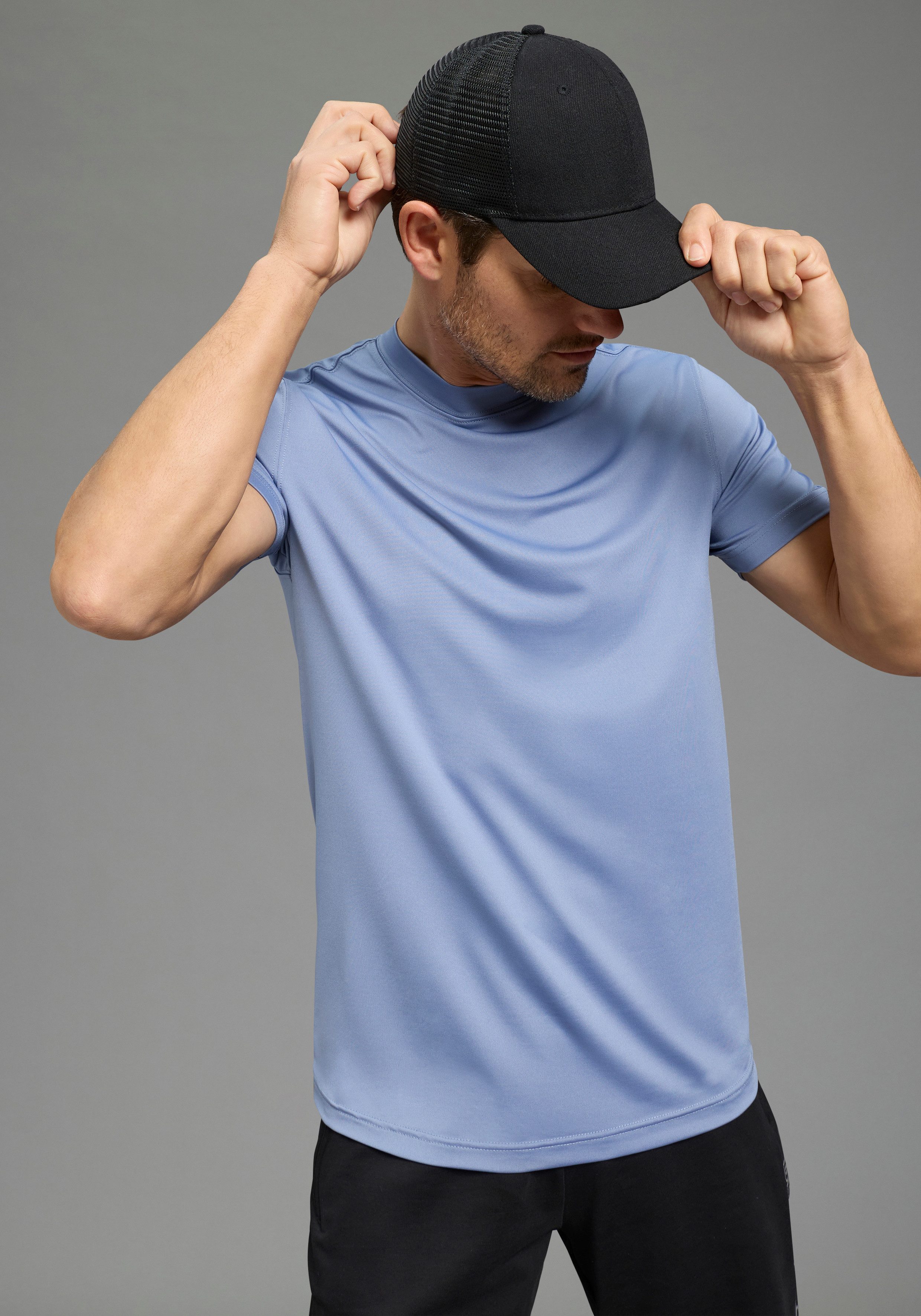 Ocean Sportswear Funktionsshirt atmungsaktiv, quick dry schmal geschnitten, Kurzarm, schnell trocknend, unifarben