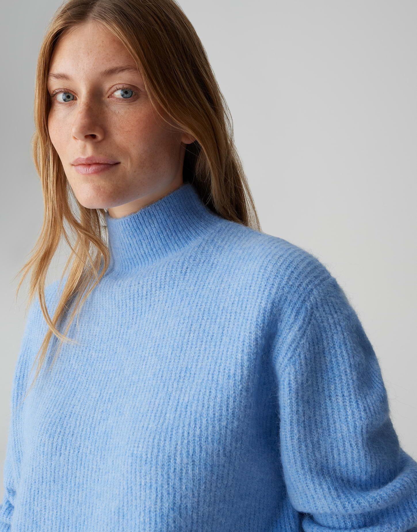 OPUS Strickpullover PARF Regular im Alpaka Wollmix lockere Passform, weicher Griff