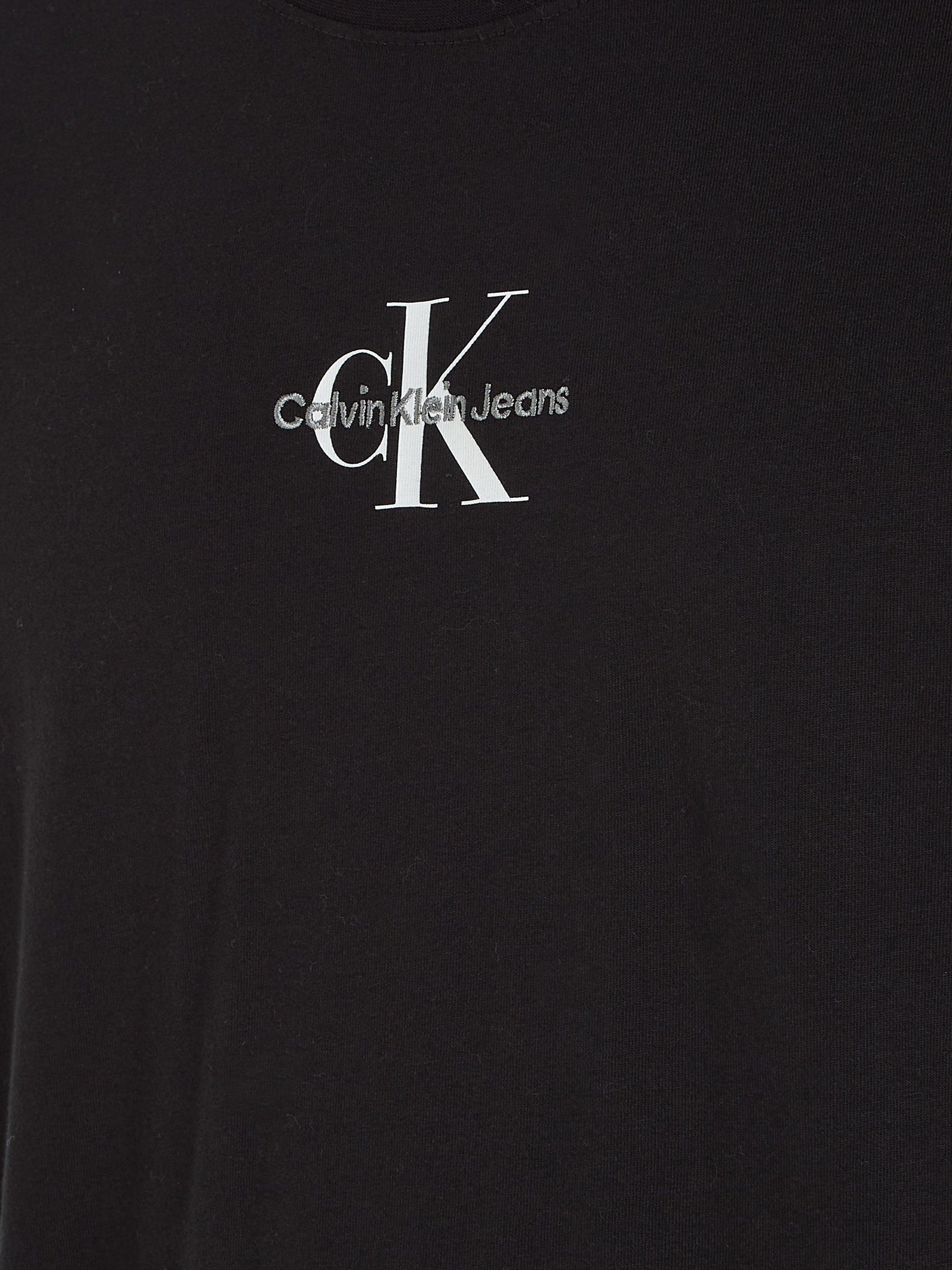 Klein Black MONOLOGO TEE mit Logoschriftzug T-Shirt Ck REGULAR Jeans Calvin