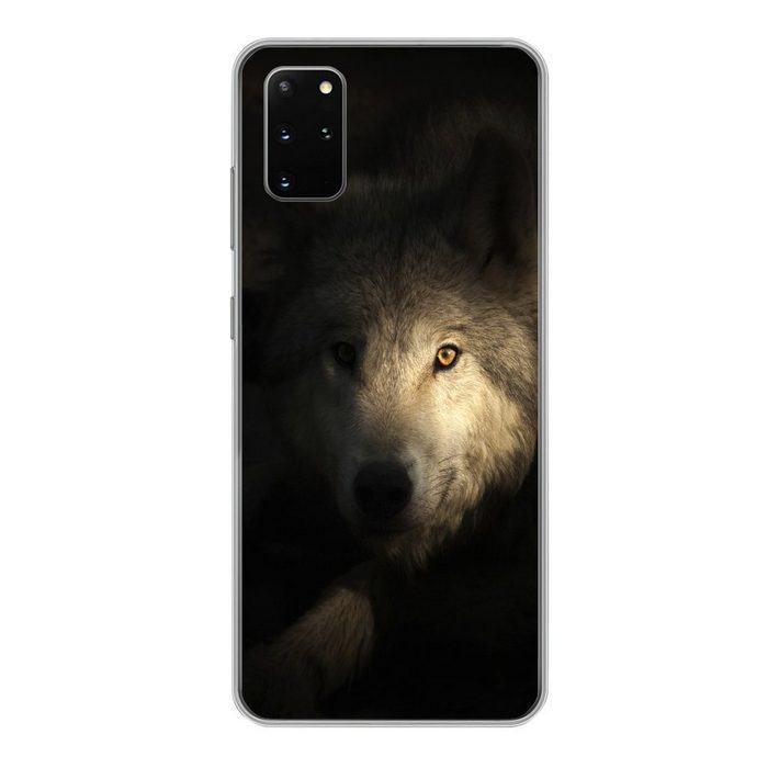 MuchoWow Handyhülle Porträt eines arktischen Wolfs Phone Case Handyhülle Samsung Galaxy S20 Plus Silikon Schutzhülle