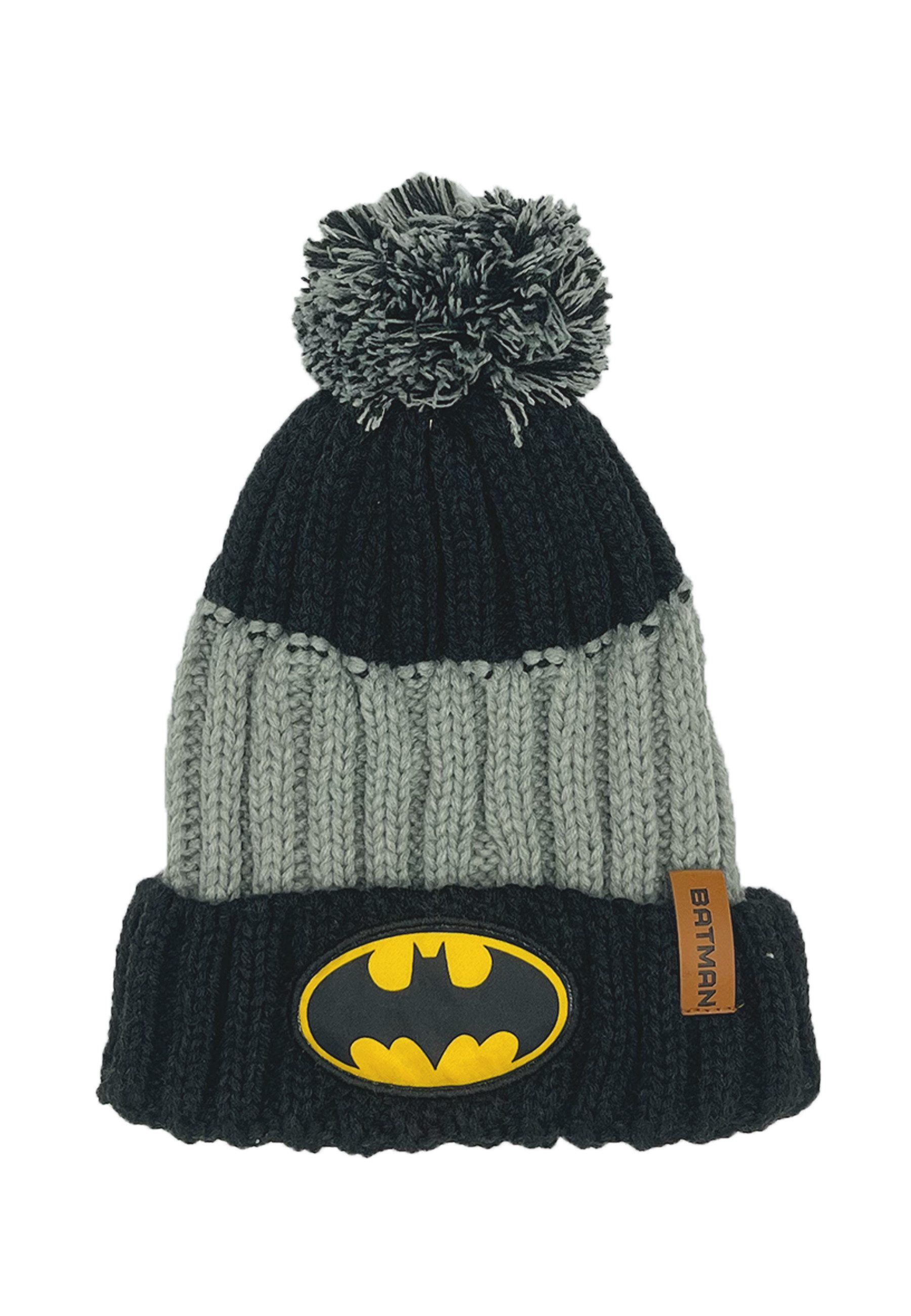 Batman Bommelmütze Kinder Jungen Bommel-Mütze
