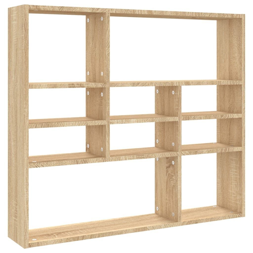 cm Regal vidaXL 1-tlg. Wandregal Sonoma-Eiche Holzwerkstoff, 90x16x78 Eiche Sonoma