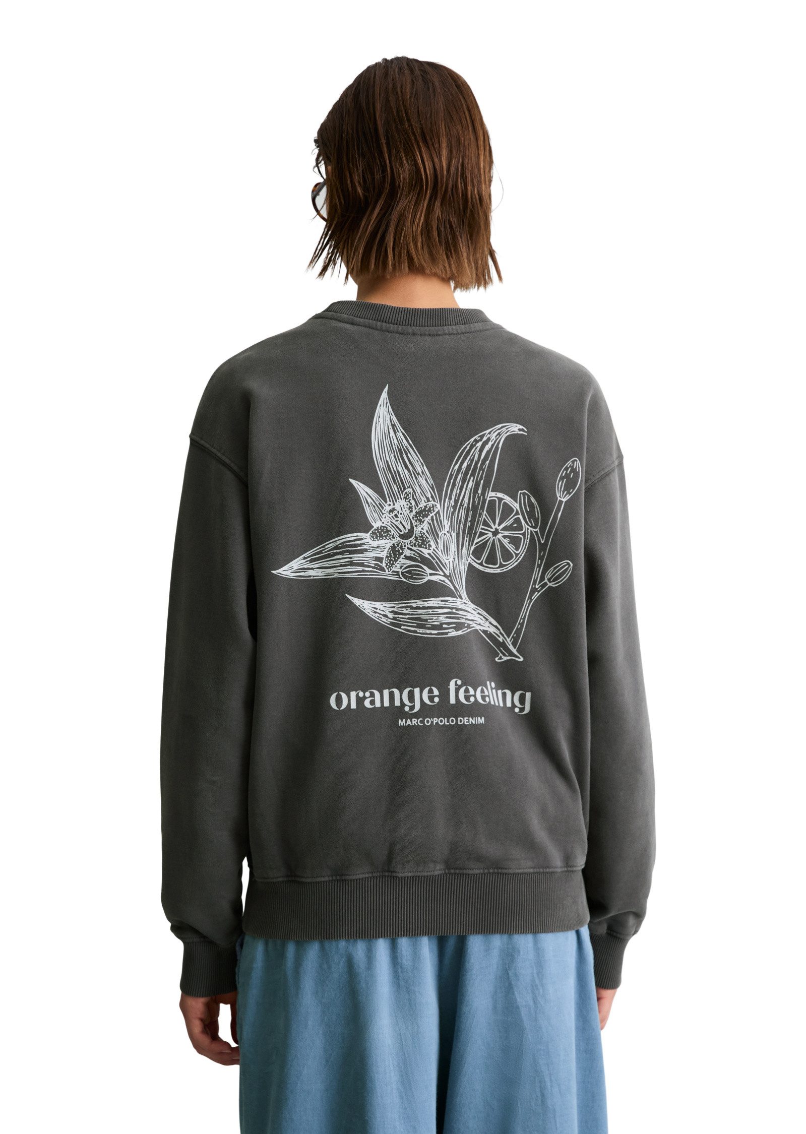 Marc O'Polo DENIM Sweatshirt aus softer Bio-Baumwolle
