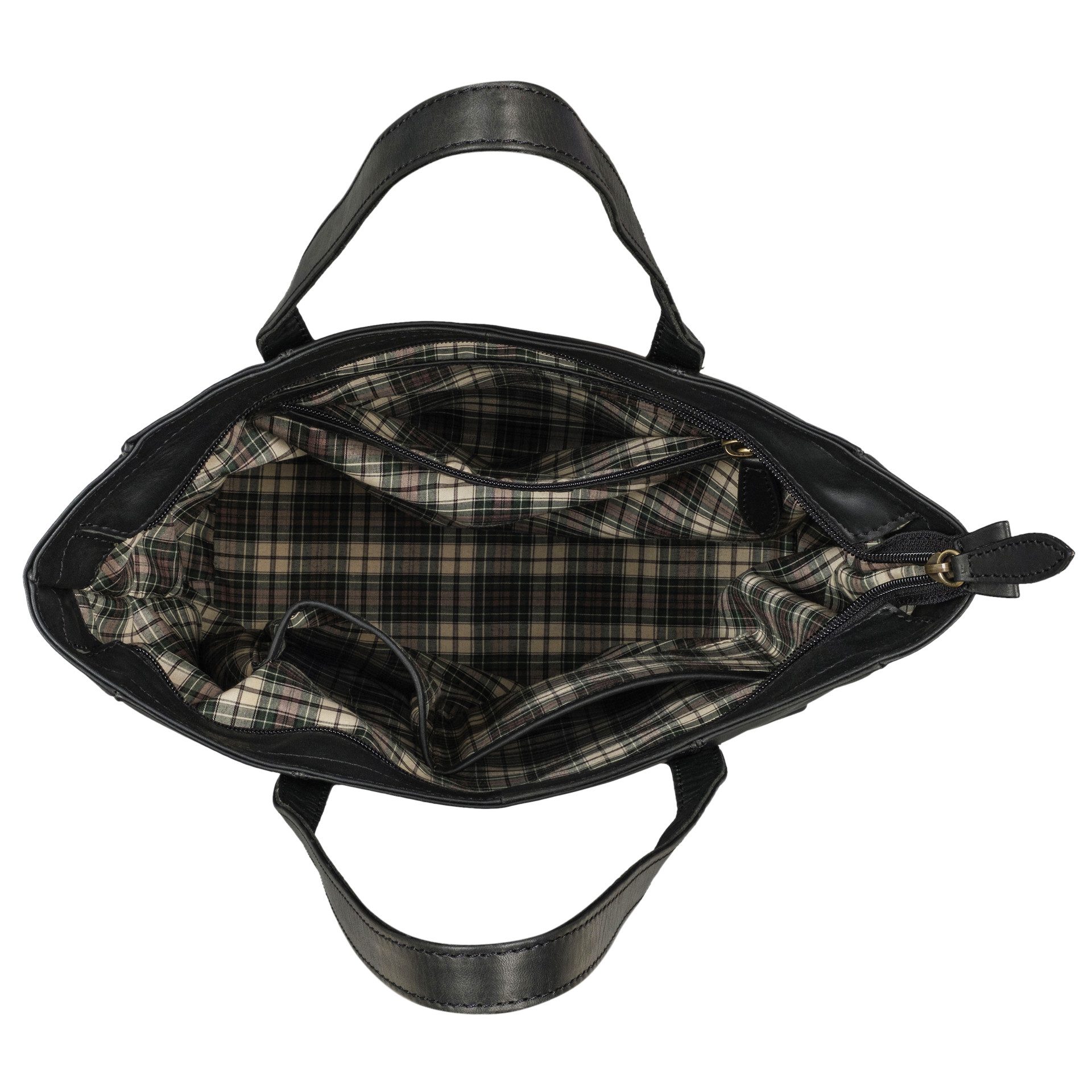 Benthill Shopper Damen Echt Leder Handtasche Frauen Schultertasche Groß Henkeltasche, Reißverschlussfach – Bild 4 von 5