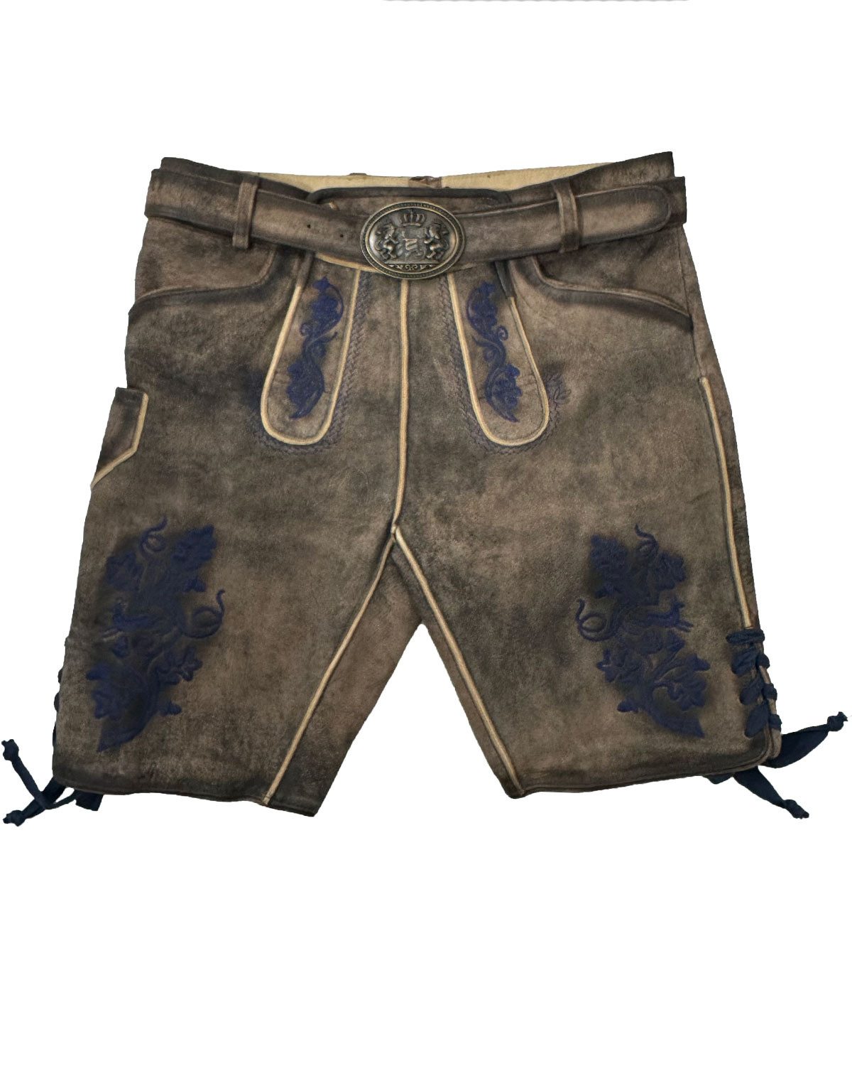 Maddox Trachtenlederhose 'Utz' mit Gürtel, Wildbock günstig online kaufen