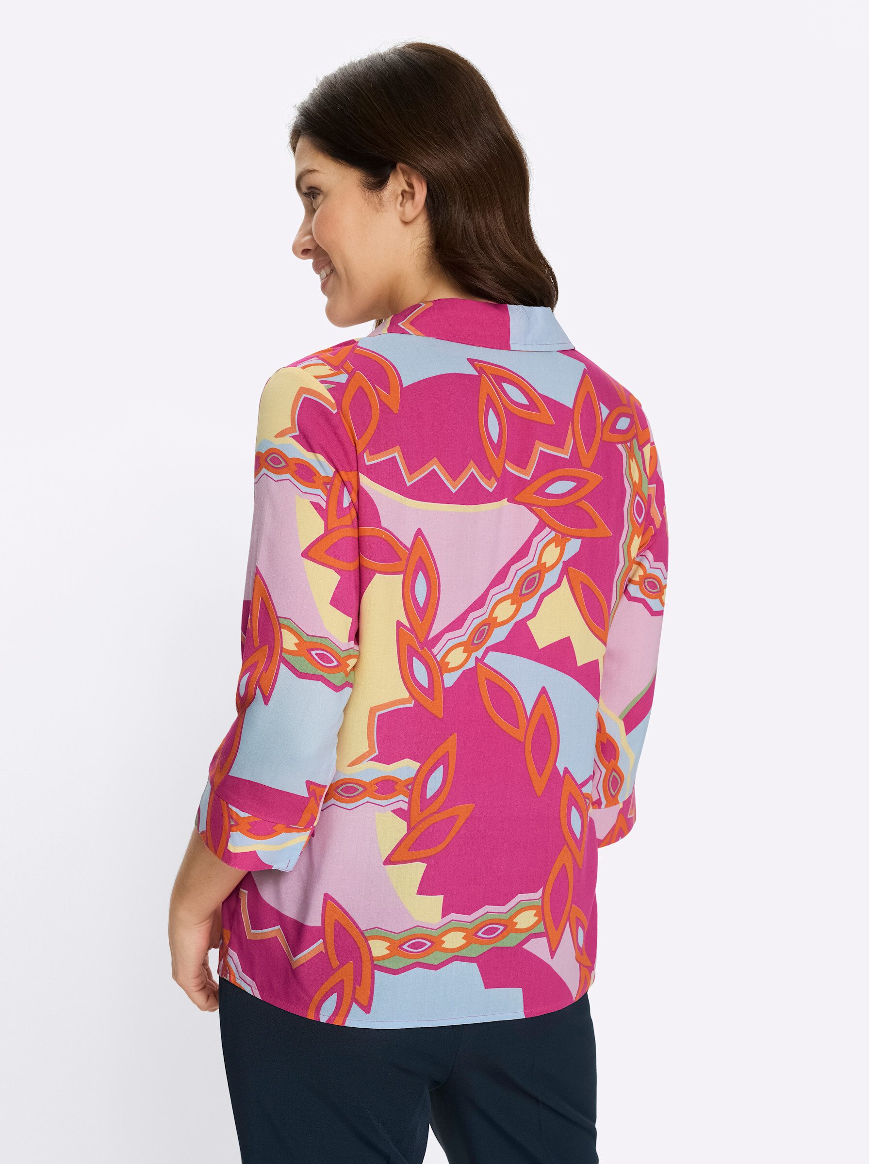 Sieh an! Klassische Bluse Schlupfbluse 3/4-Arm günstig online kaufen