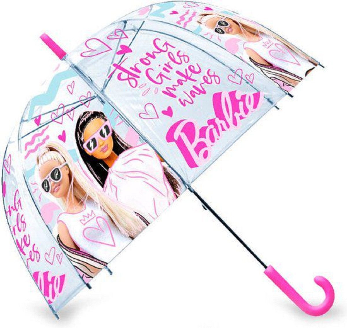 Barbie Stockregenschirm Regenschirm für Kinder – Stylischer Schutz für Regentage Ø46 cm