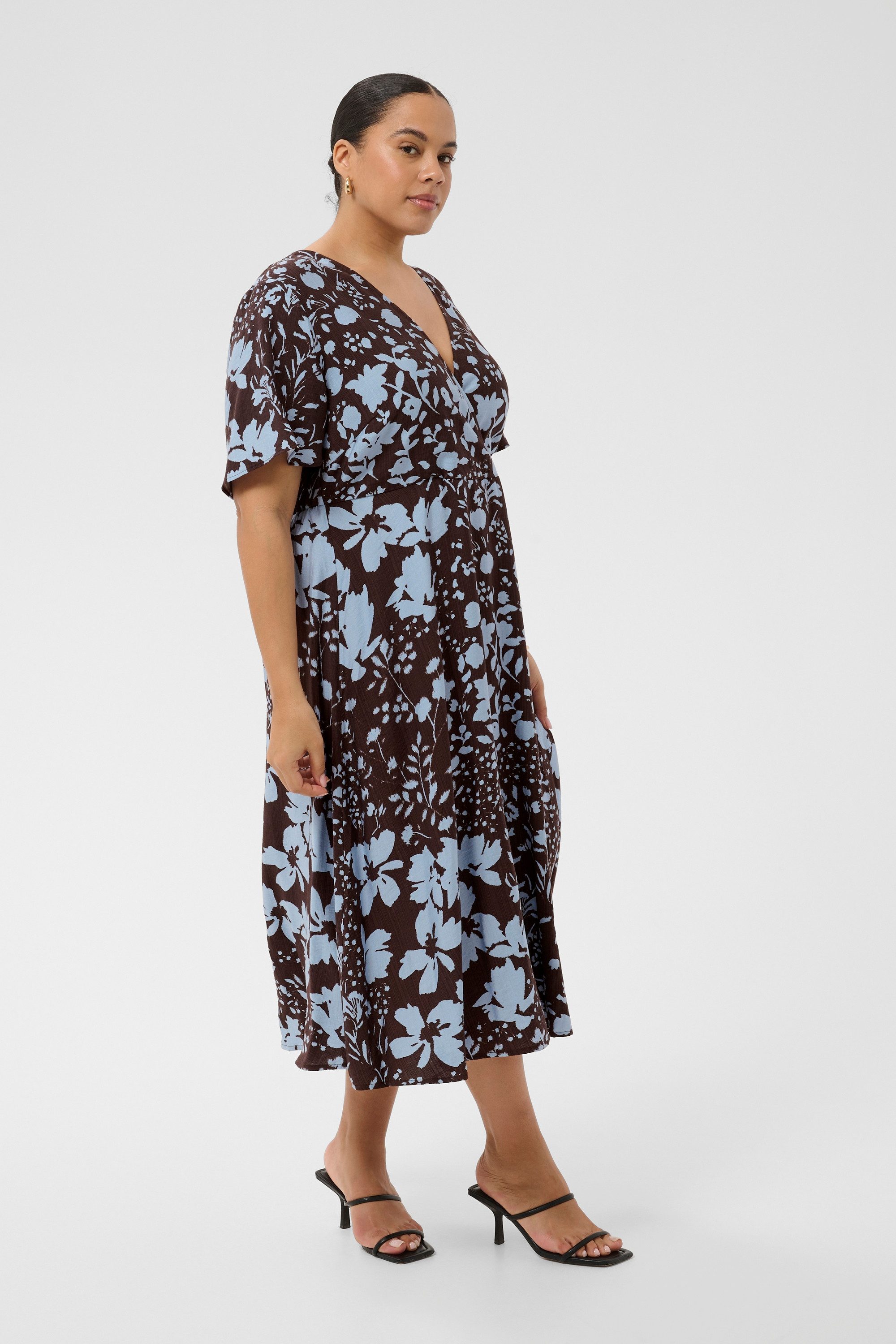 KAFFE Curve Blusenkleid Kleid KCnadine Große Größen