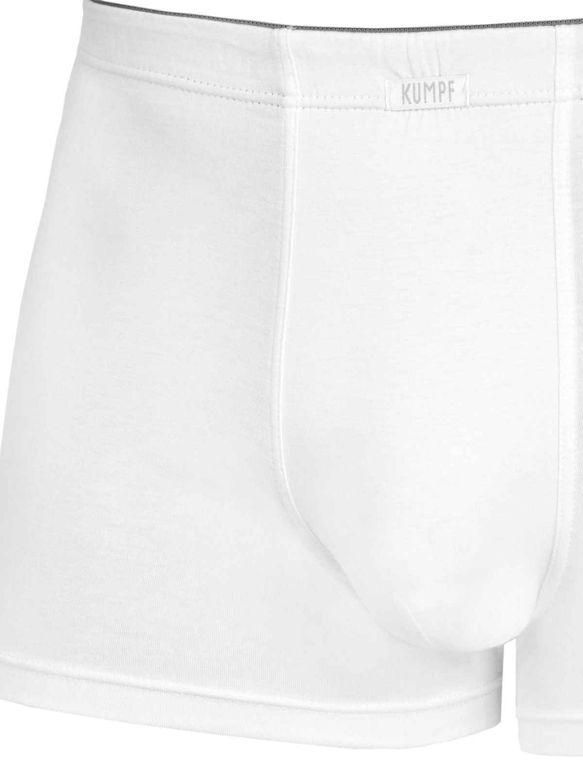 KUMPF Retro Pants Herren Pants weiss Materialmix Single Jersey (Stück, 1-St)