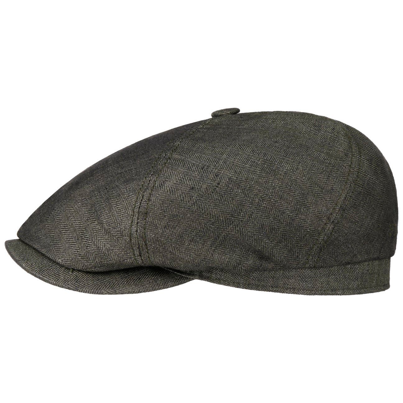 Stetson Flat Cap (1-St) Ballonmütze mit Schirm, Made in the EU