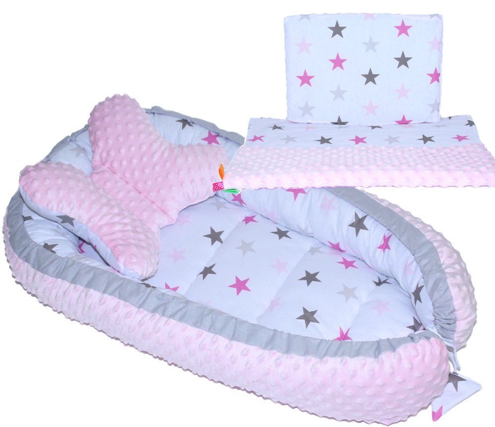 Primawela Bettnestchen Baby MINKY Nestchen Kokon Kuschelnest Kissen Decke S günstig online kaufen