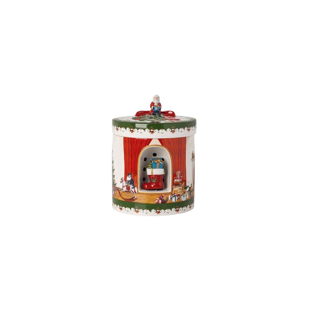 Villeroy & Boch Dekofigur Christmas Toys Paket rund, Santa bringt Geschenke (1 St)